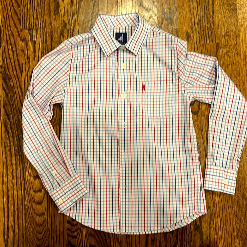 Boy’s Johnnie-O Performance Button Up Shirt, Size 10